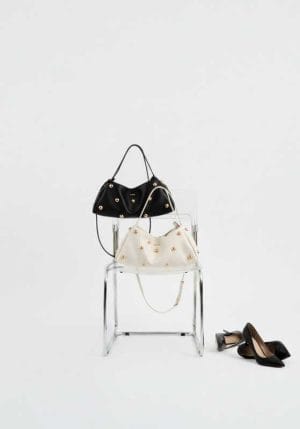 Bolso Baguette tachuelas XL Noco negro