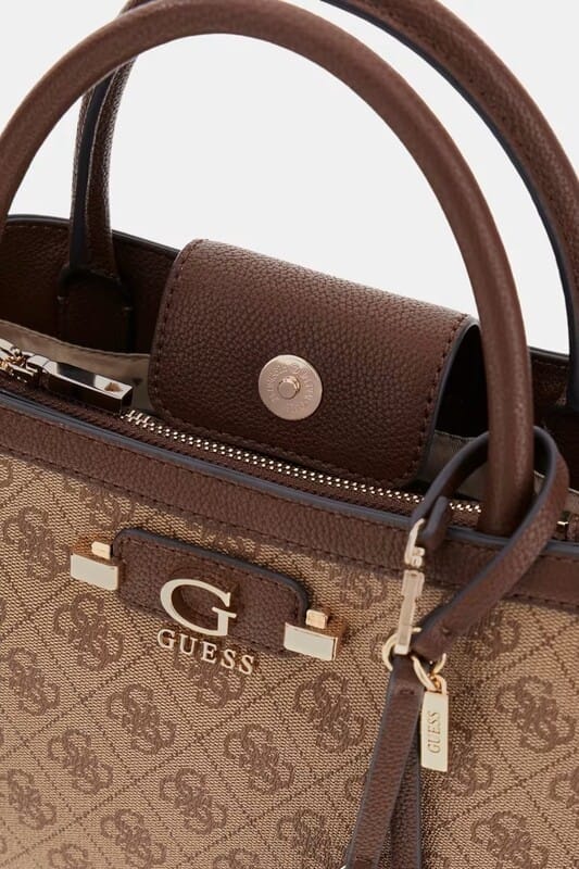Bolso bandolera Lindsey Marrón multi Guess - Imagen 4