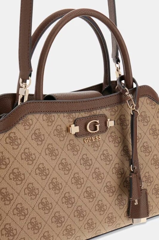 Bolso bandolera Lindsey Marrón multi Guess - Imagen 6