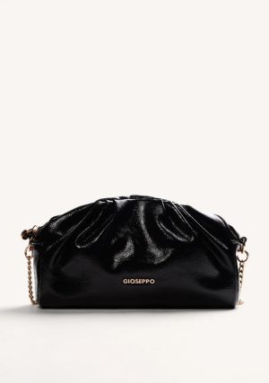BOLSO BANDOLERA NEGRO EFECTO ARRUGADO GIOSEPPO