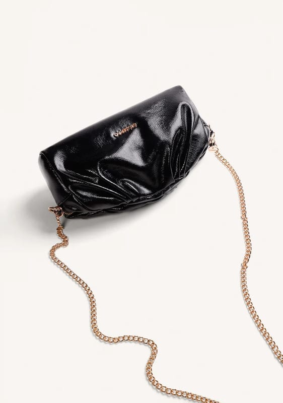 BOLSO BANDOLERA NEGRO EFECTO ARRUGADO GIOSEPPO - Imagen 3