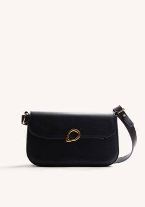 BOLSO BANDOLERA NEGRO HEBILLA GIOSEPPO