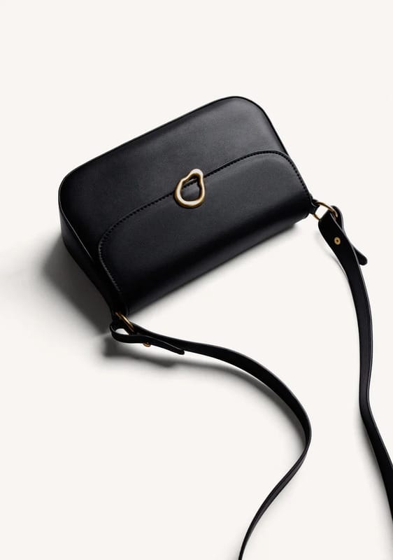 BOLSO BANDOLERA NEGRO HEBILLA GIOSEPPO - Imagen 2