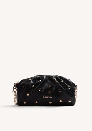 BOLSO BANDOLERA NEGRO TACHAS GIOSEPPO