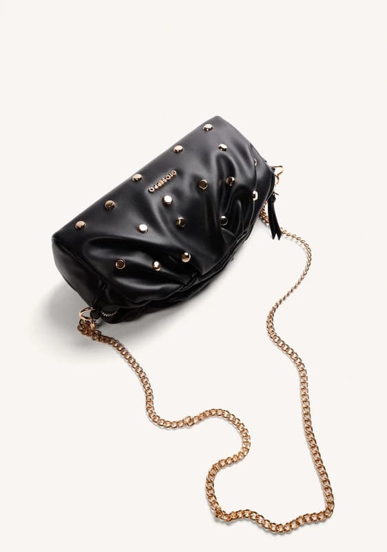 BOLSO BANDOLERA NEGRO TACHAS GIOSEPPO - Imagen 2