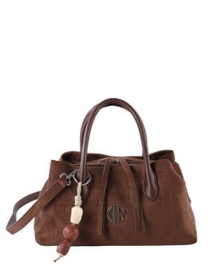 Bolso efecto ante color marrón Cacharel