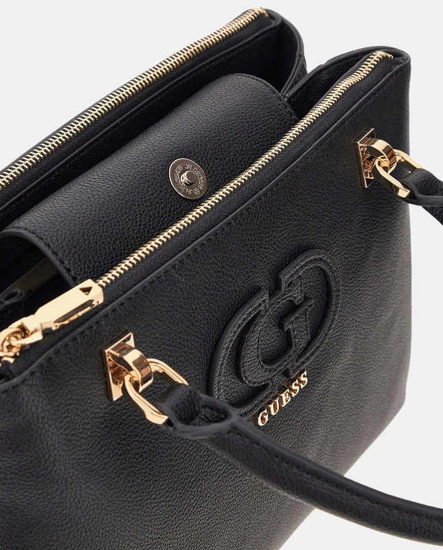 Bolso Calebra Hobo Status Satchel Negro Guess - Imagen 4