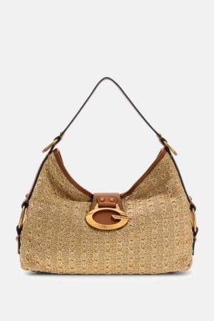 Bolso al hombro Guess Camden marrón Claro