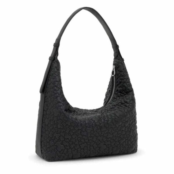 Bolso de hombro grande negro TOUS Puffy bear - Imagen 5
