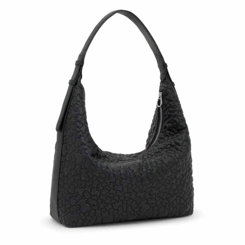 Bolso de hombro grande negro TOUS Puffy bear - Imagen 5