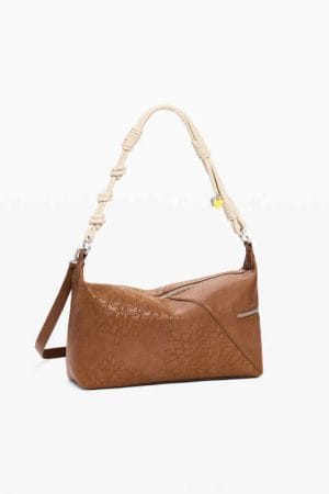 Bolso Desigual bordados camel