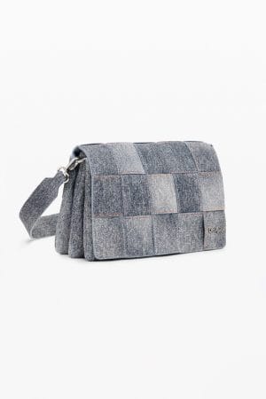 Bolso Desigual Trenzado Efecto Denim