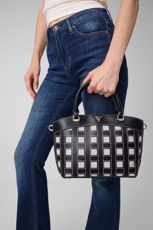 Bolso Frankie Satchel Negro Guess - Imagen 4