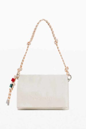 Bolso desigual mediano charms blanco
