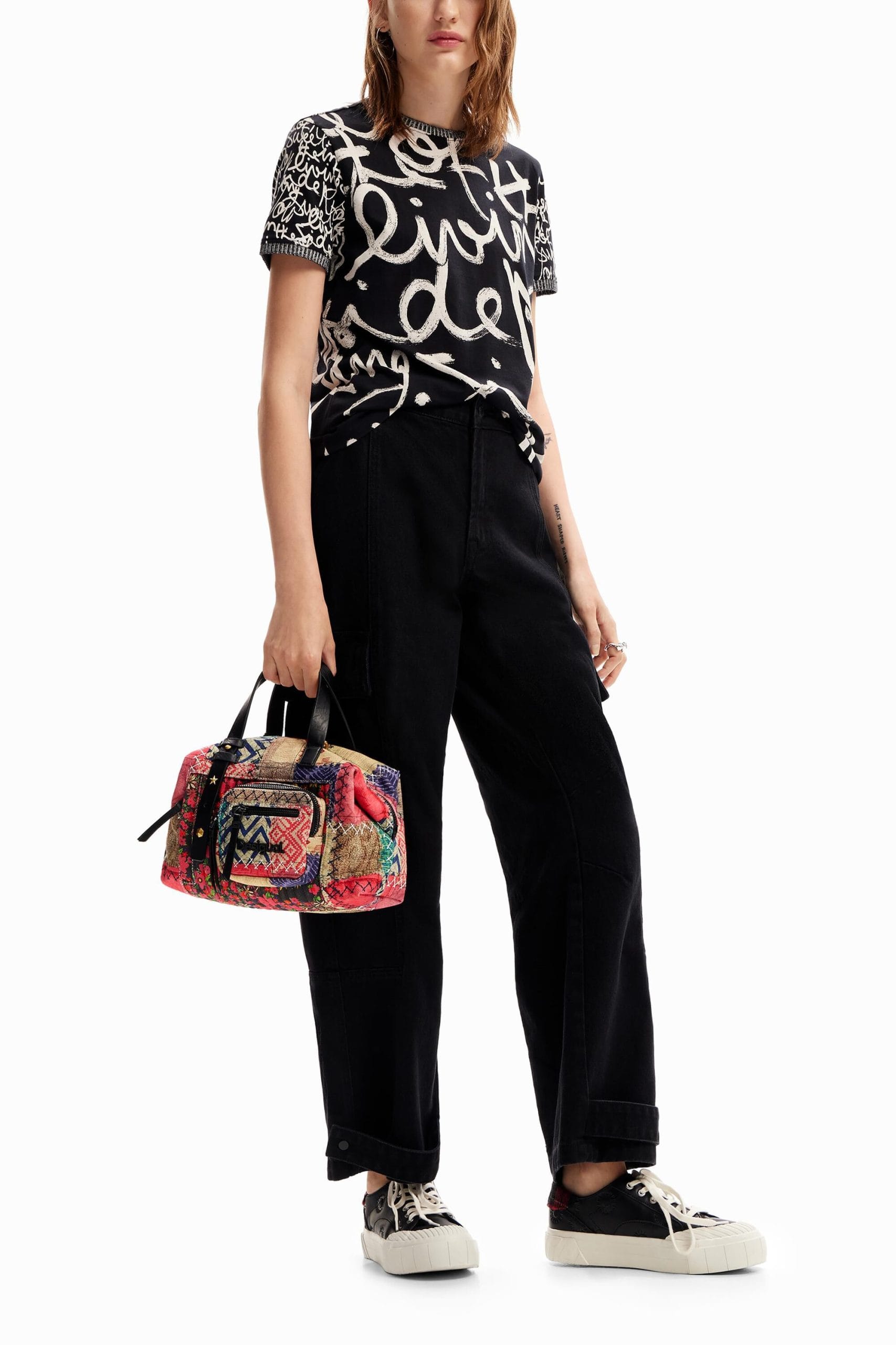 Bolso mediano Desigual canvas patch - Imagen 2