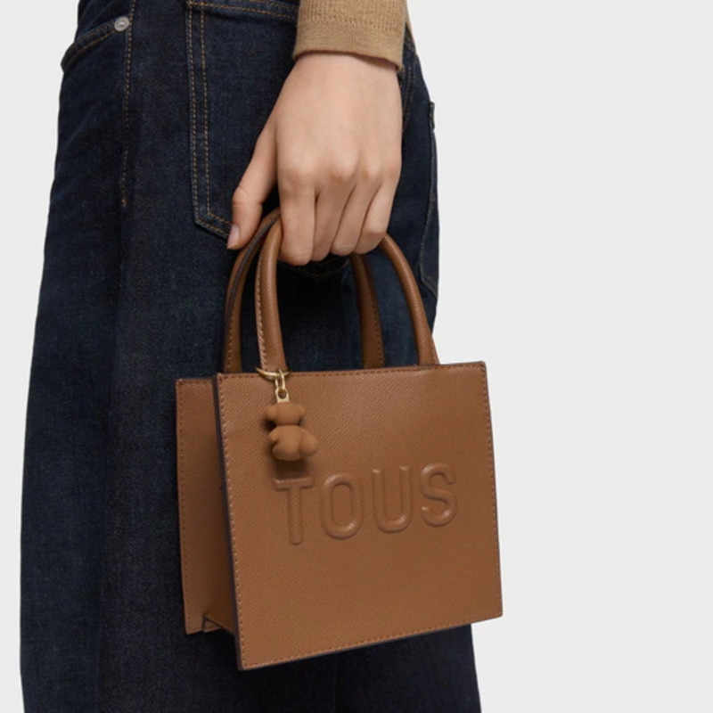 Bolso Mini Cube Tous Brenda Camel - Imagen 4