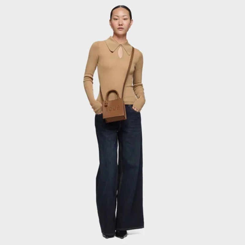 Bolso Mini Cube Tous Brenda Camel - Imagen 5