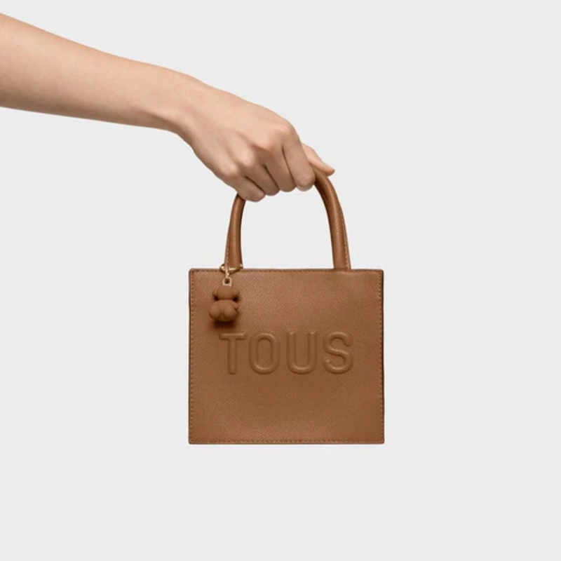 Bolso Mini Cube Tous Brenda Camel - Imagen 3