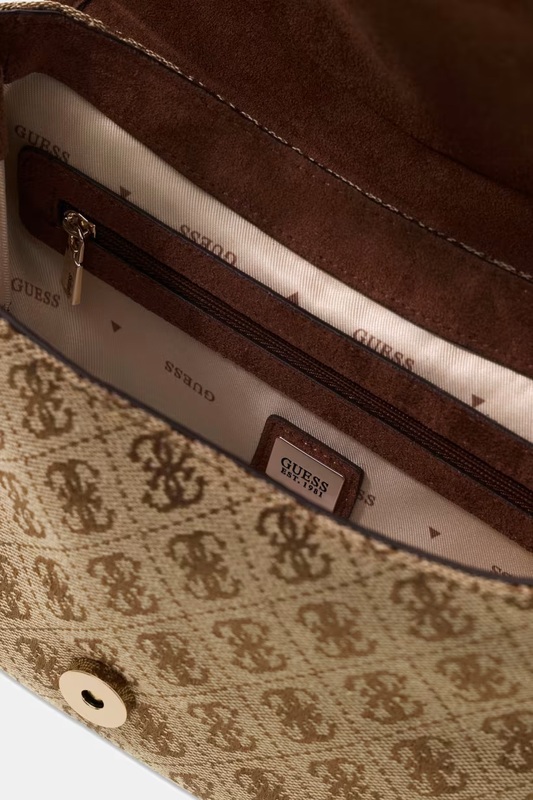 Bolso de hombro con logo Samantha Guess Marrón - Imagen 3