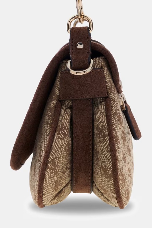 Bolso de hombro con logo Samantha Guess Marrón - Imagen 5