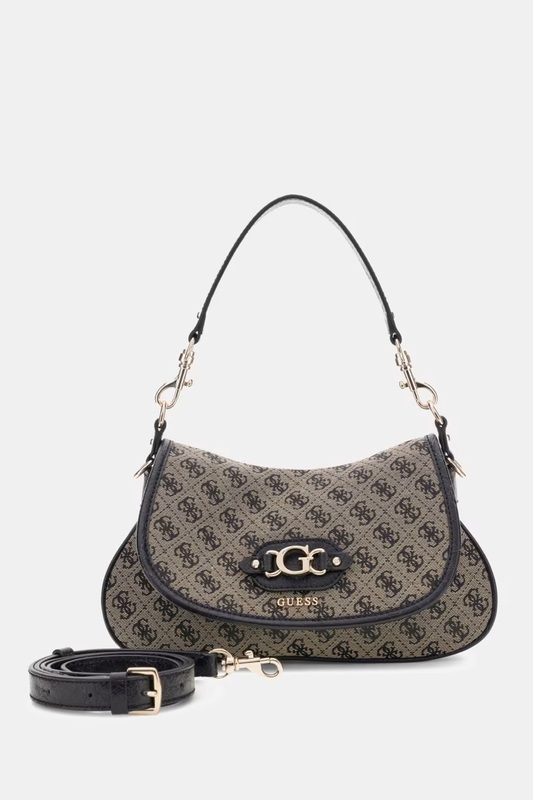 Bolso de hombro con logo Samantha Guess negro - Imagen 3