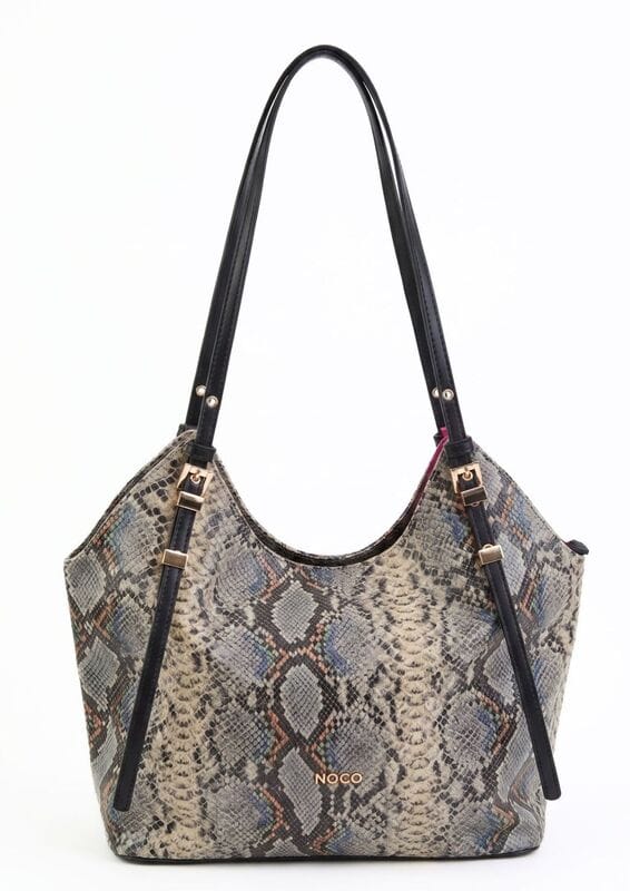 Bolso Tote Serpiente Noco Negro