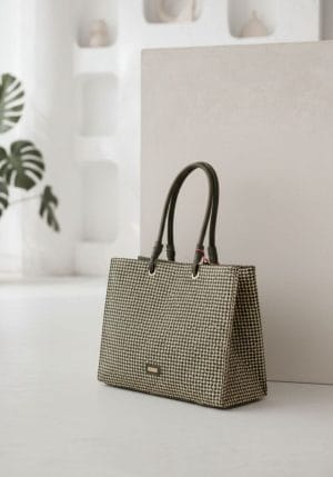 Bolso shopper rafia trenzada Noco