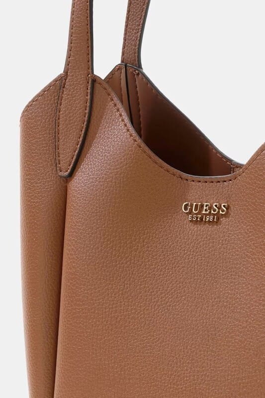 Bolso tipo cubo Melody Marrón Claro Guess - Imagen 2