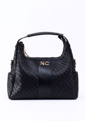 Bolso Góndola Trenzado NOCO Negro