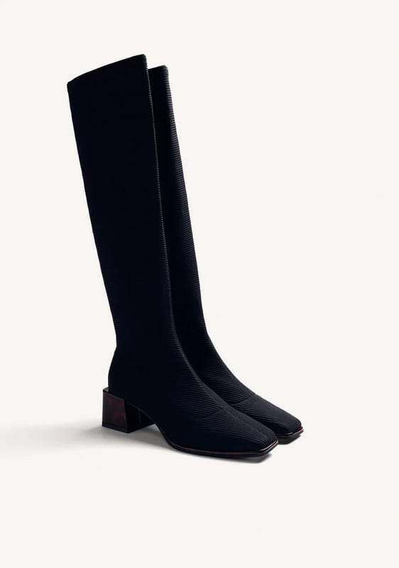 BOTAS ALTAS NEGRO ELÁSTICAS GIOSEPPO