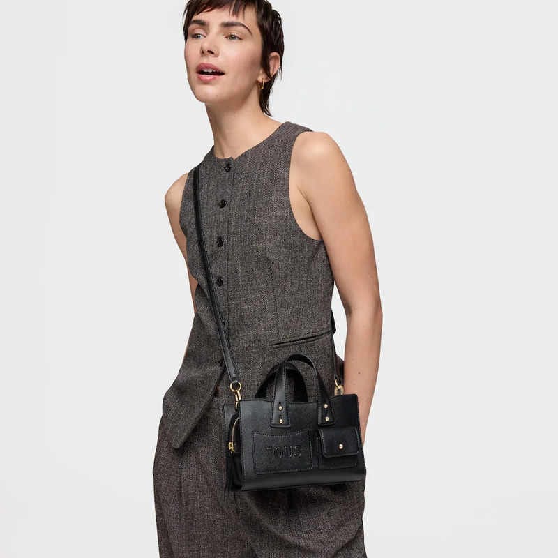 Bowling pequeño negro TOUS Back to basics - Imagen 4