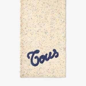 Bufanda de punto beige TOUS Monogran