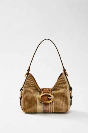 Bolso al hombro Guess Camden pequeño multi marrón