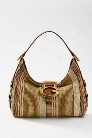 Bolso al hombro Guess Camden multi marrón