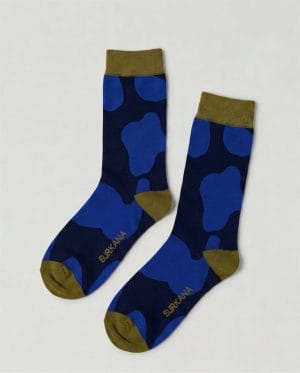 Calcetines altos con motivos Azul Cobalto Surkana