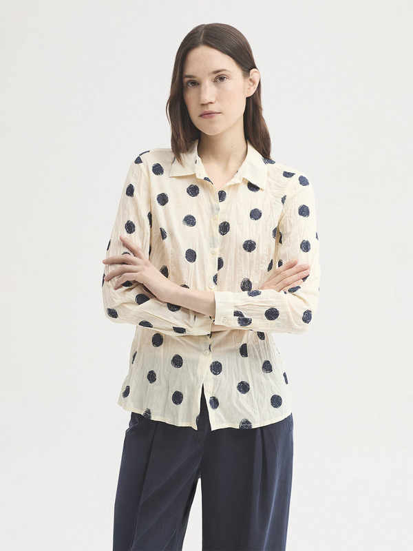 Camisa básica #99 Brush Dot Crudo Nice Things