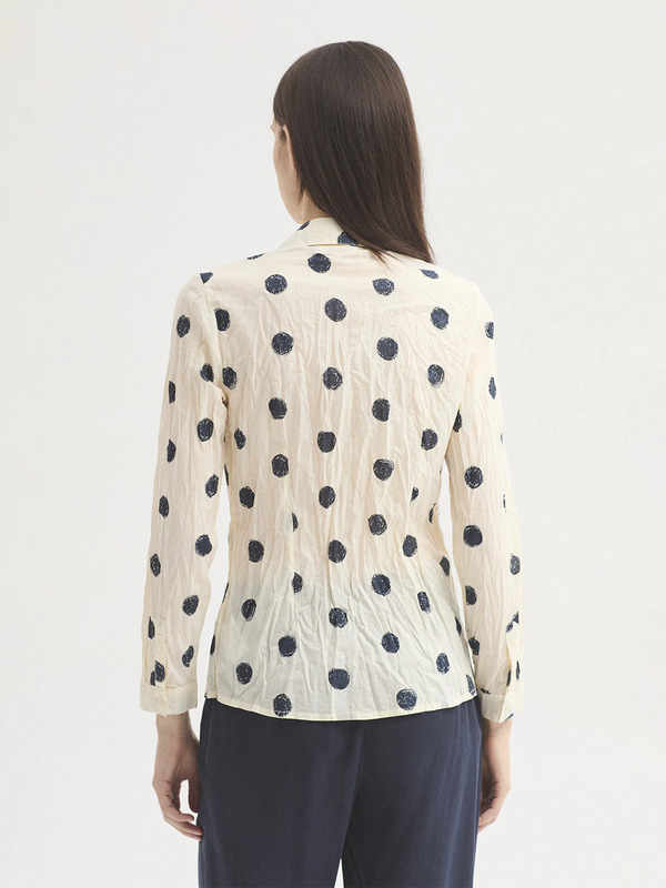 Camisa básica #99 Brush Dot Crudo Nice Things - Imagen 4