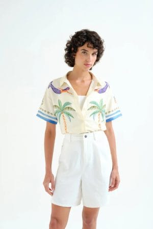 Camisa con estampado Palm & Mermaid Compañia Fantástica