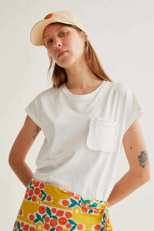 Camiseta básica 100% algodón blanco Compañia Fantástica