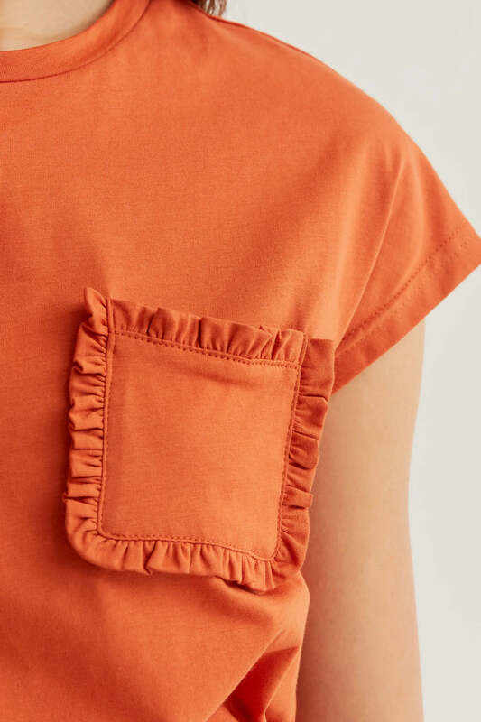 Camiseta básica 100% algodón marrón Compañia Fantástica - Imagen 5