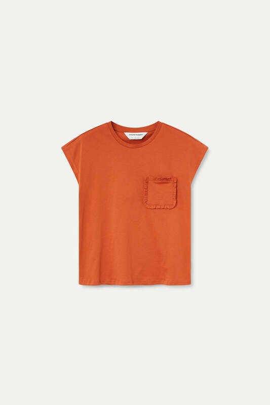 Camiseta básica 100% algodón marrón Compañia Fantástica - Imagen 3