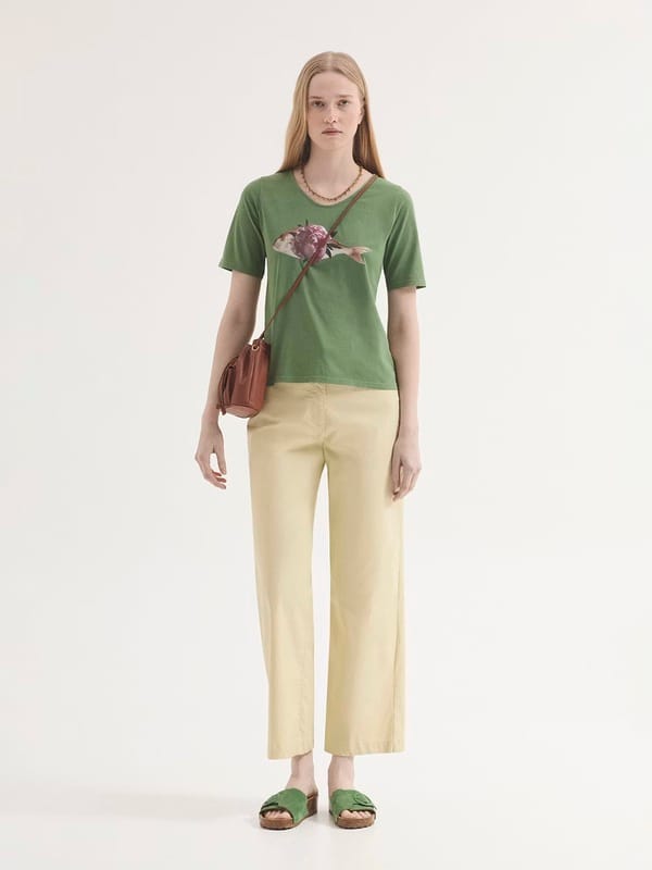 Camiseta de algodón Peonia Fish Nice Things - Imagen 2