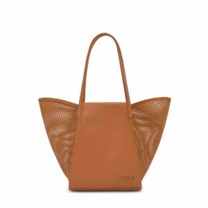 Capazo mediano camel TOUS Tulip Cutout