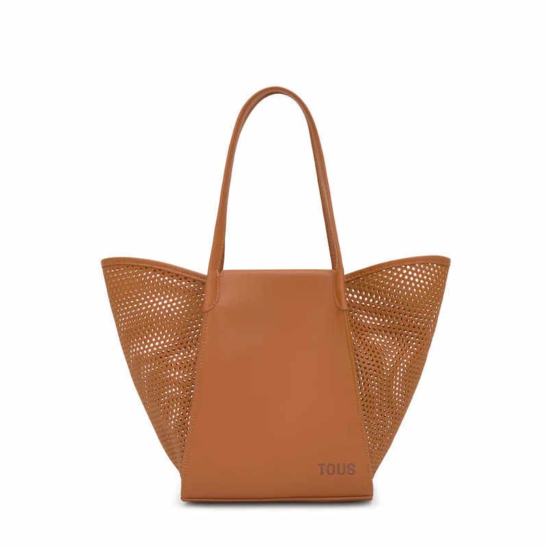 Capazo mediano camel TOUS Tulip Cutout