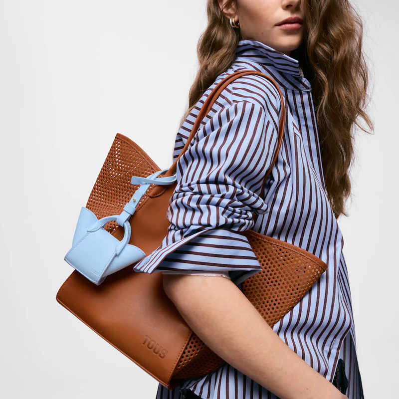 Capazo mediano camel TOUS Tulip Cutout - Imagen 2