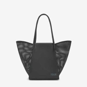 Capazo mediano negro TOUS Tulip Cutout