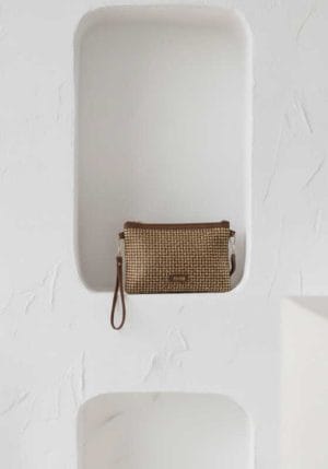 Cartera de mano rafia trenzada Noco