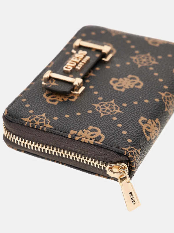 Cartera Mediana Silia con logotipo 4G peony Marrón Oscuro Guess - Imagen 3