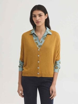Chaqueta fluida con cuello en pico Nice Things