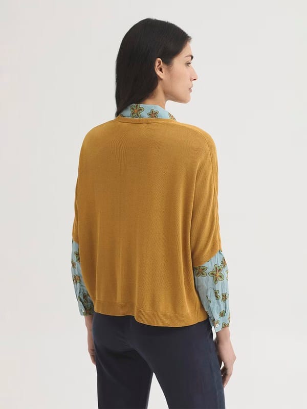 Chaqueta fluida con cuello en pico Nice Things - Imagen 2